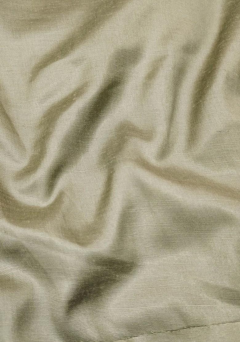 Grey Printed Poly Blend Kurta Set - Indya