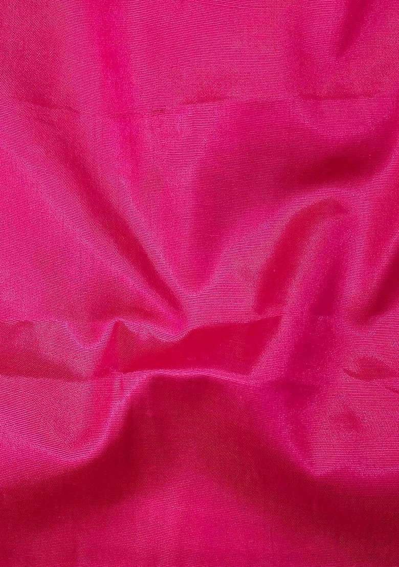 Pink Embroidered Organza Straight Kurta Set - Indya