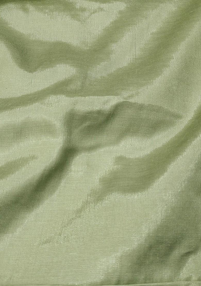 Fluorescent Green Embroidered Poly Blend Kurta Set - Indya