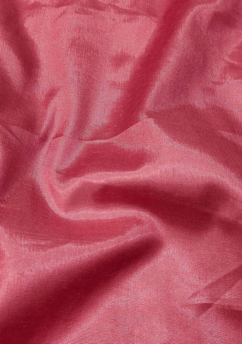 Pink Embroidered Poly Straight Kurta Set - Indya