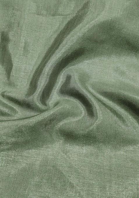 Sea Green Woven Organza Kurta Set