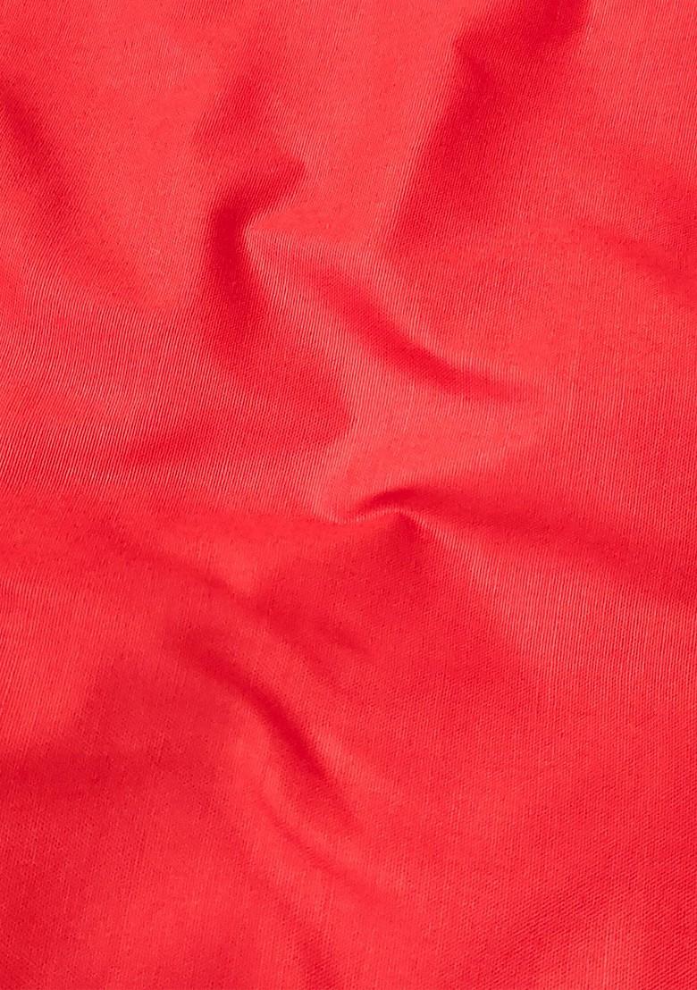 Peach Bead Embroidered Poly Blend Kurta Set - Indya