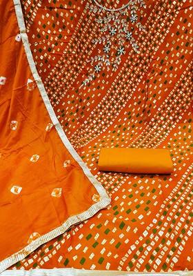 Mustard Printed Poly Blend Kurta Set