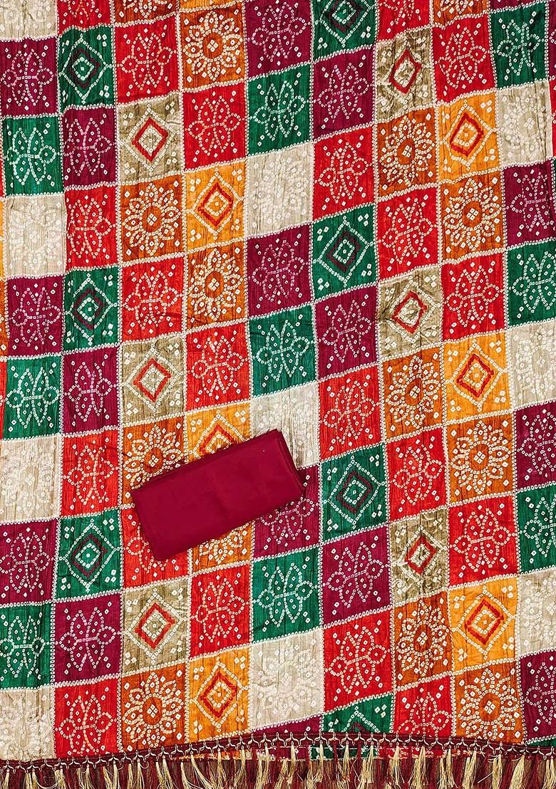 Beige Embroidered Poly Blend Kurta Set - Indya