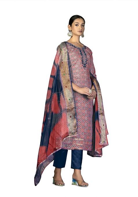 Pink Printed Pure Cotton Kurta Set