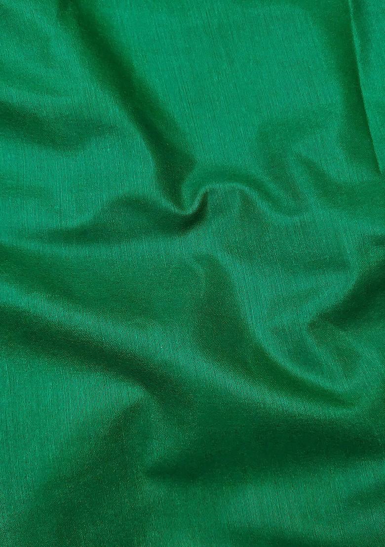 Green Woven Pure Cotton Kurta Set - Indya