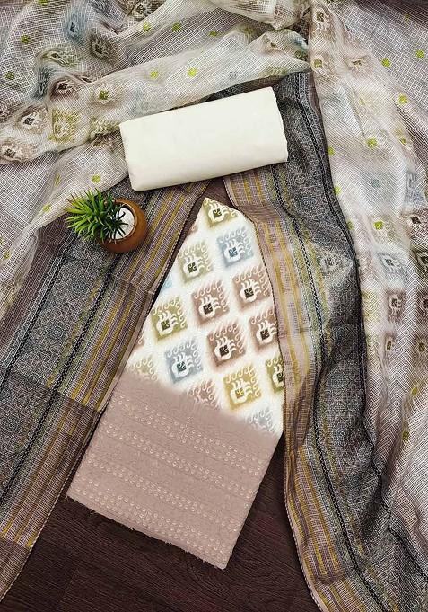 White Embellished Poly Blend Kurta Set