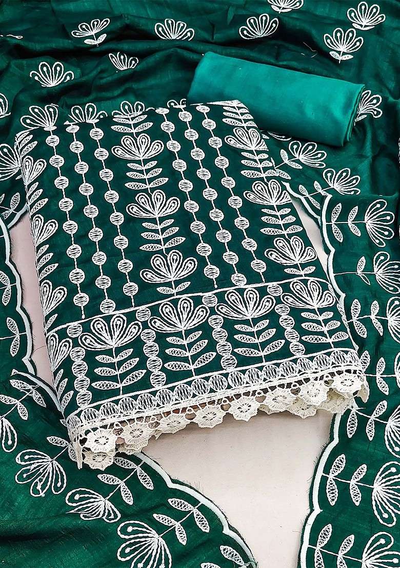Sea Green Chikankari Poly Straight Kurta Set - Indya