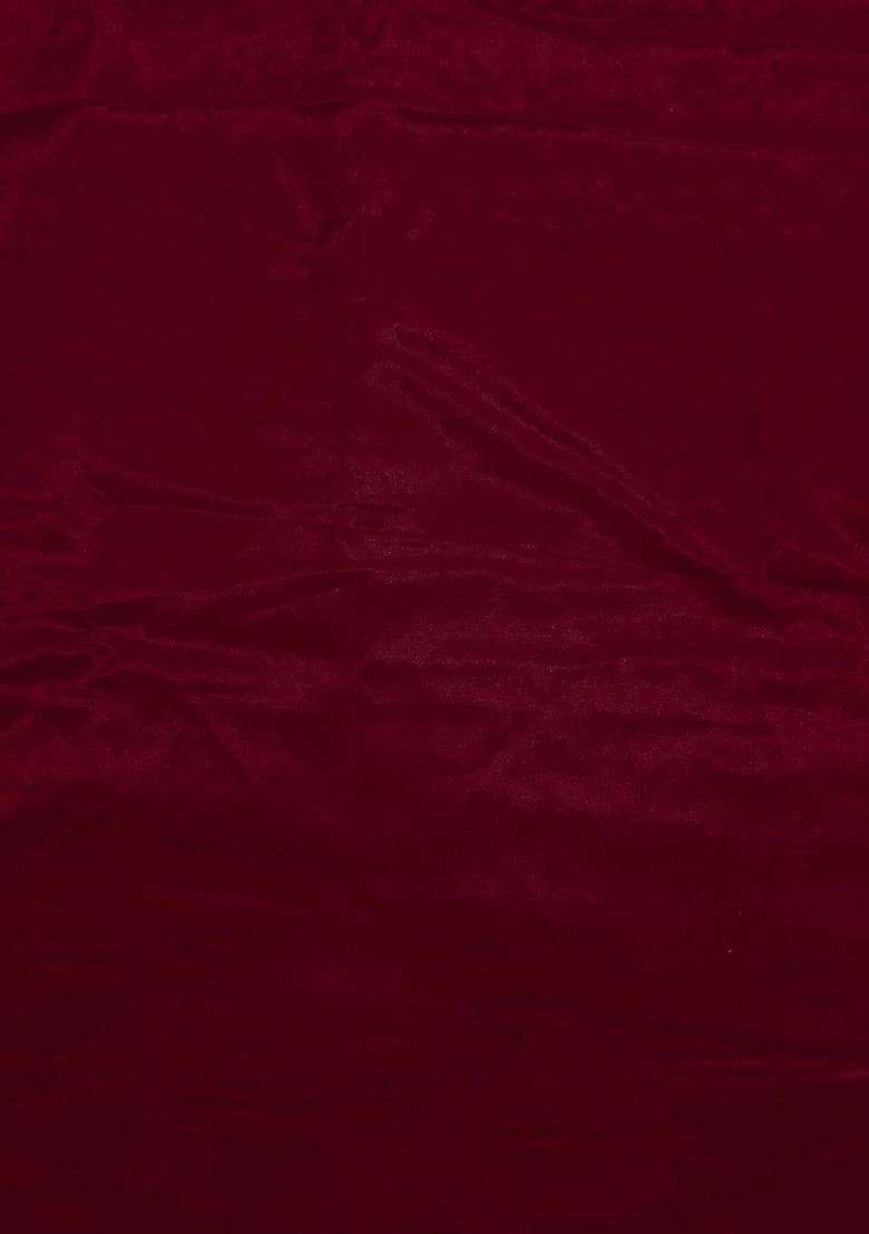 Maroon Embroidered Blended Straight Kurta Set - Indya