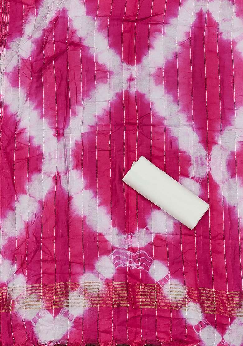 Pink Embroidered Poly Blend Kurta Set - Indya
