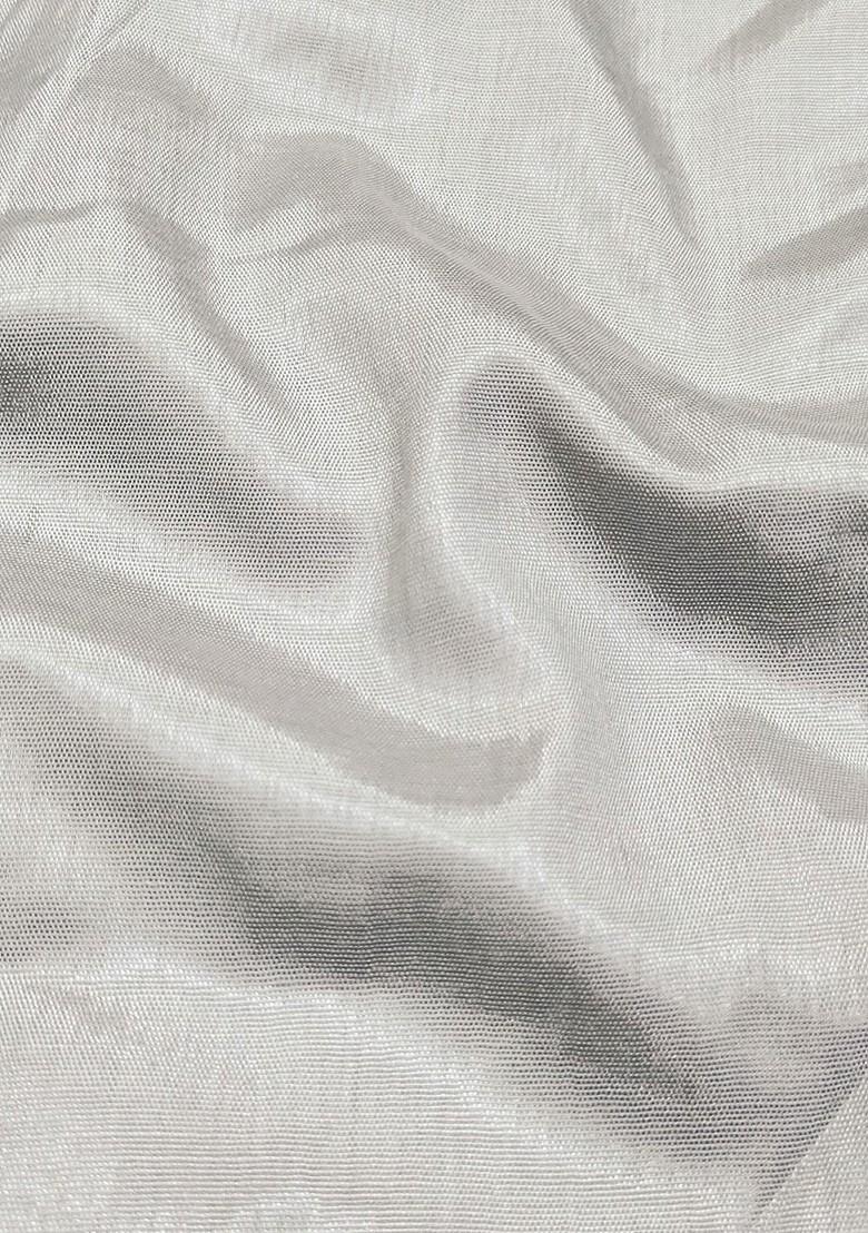 Grey Embroidered Poly Blend Kurta Set - Indya