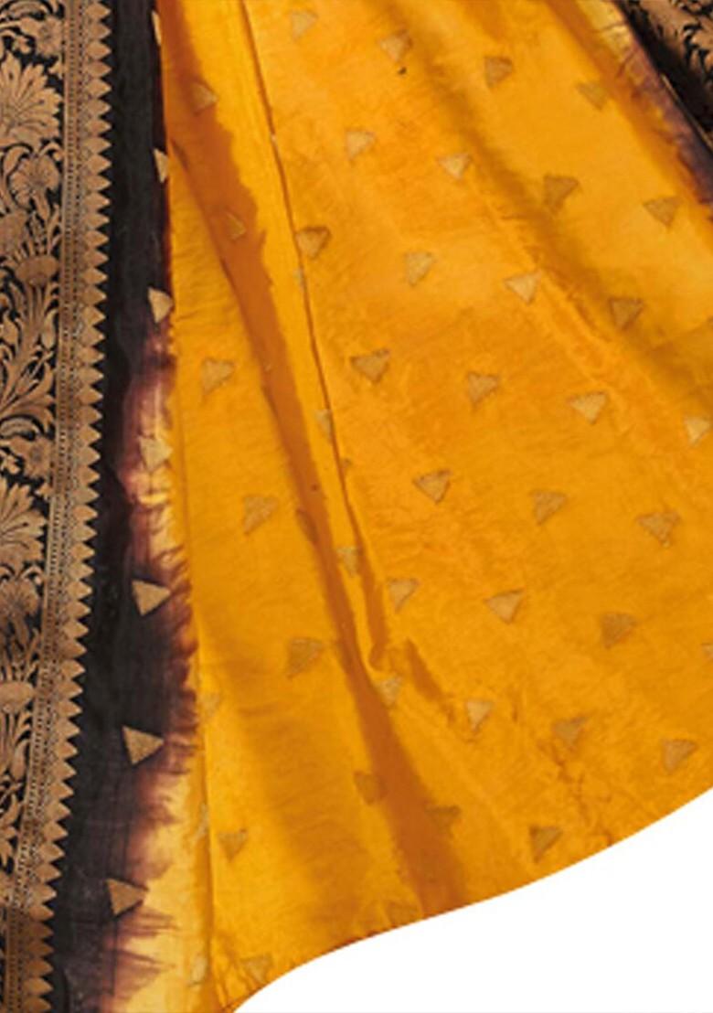 Black Embroidered Cotton Kurta Set - Indya