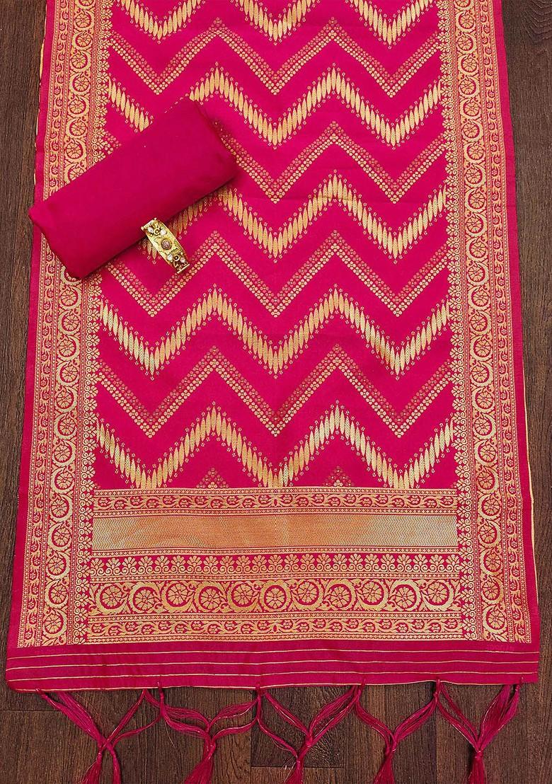 Sea Green Striped Print Poly Blend Kurta Set