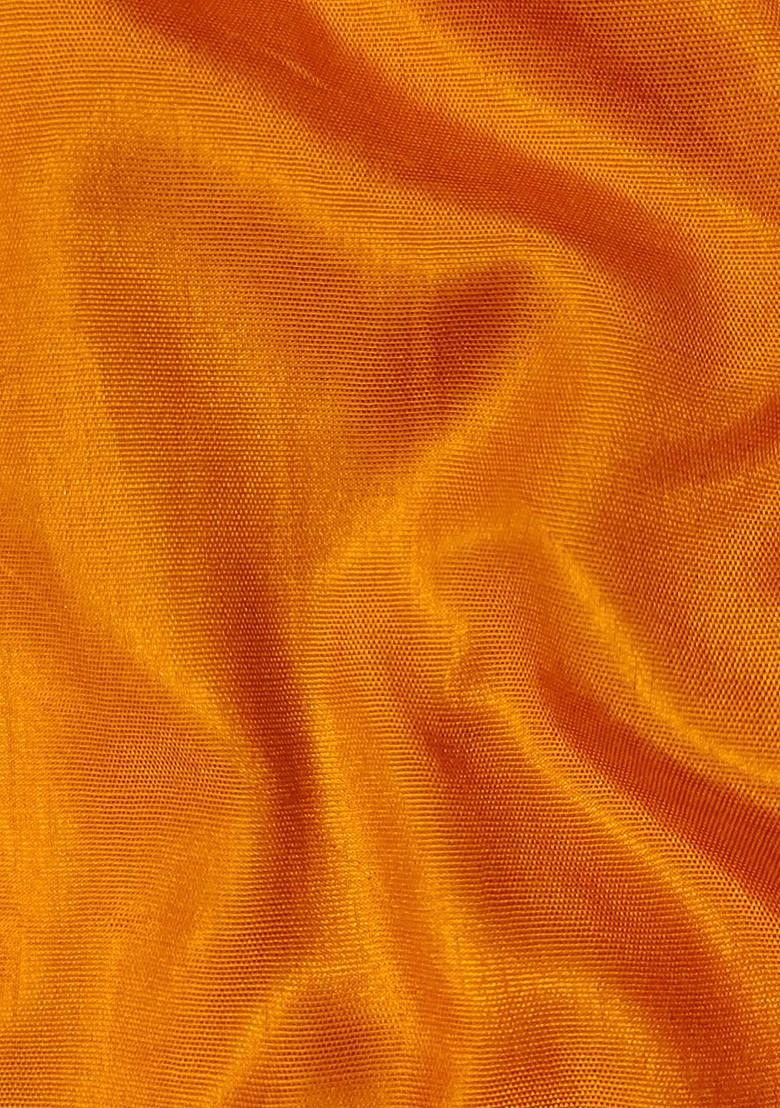 Mustard Yellow Embroidered Silk Georgette Kurta Set