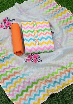 White Gota Patti Pure Cotton Kurta Set