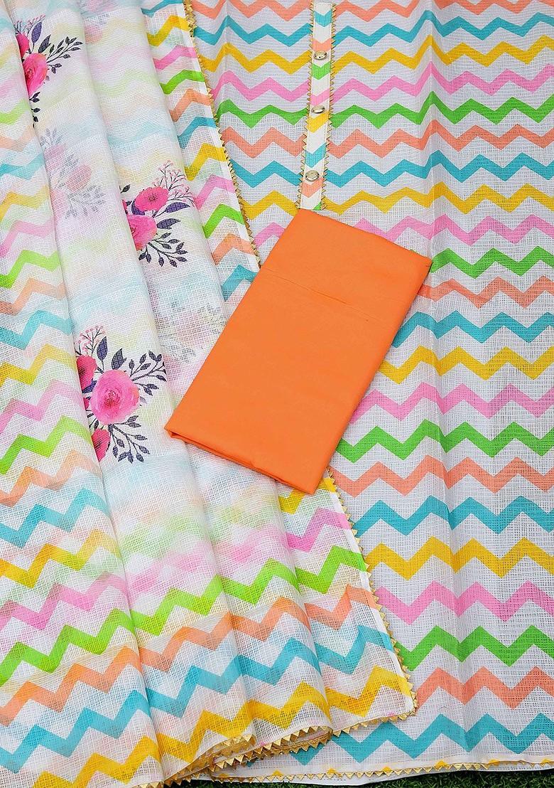 White Gota Patti Pure Cotton Kurta Set