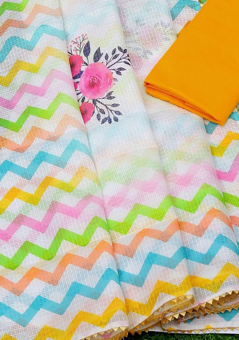 White Gota Patti Pure Cotton Kurta Set