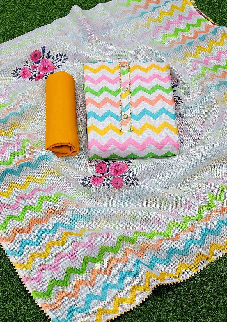 White Gota Patti Pure Cotton Kurta Set