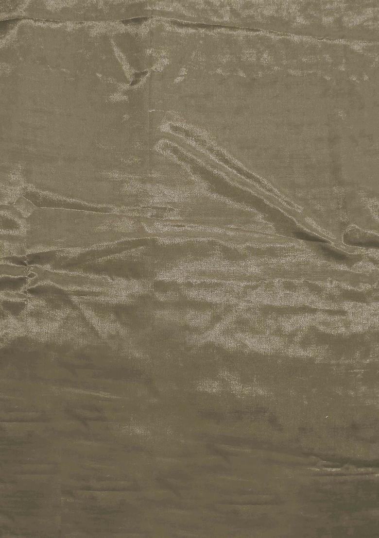 Brown Floral Embroidered Poly Blend Kurta Set