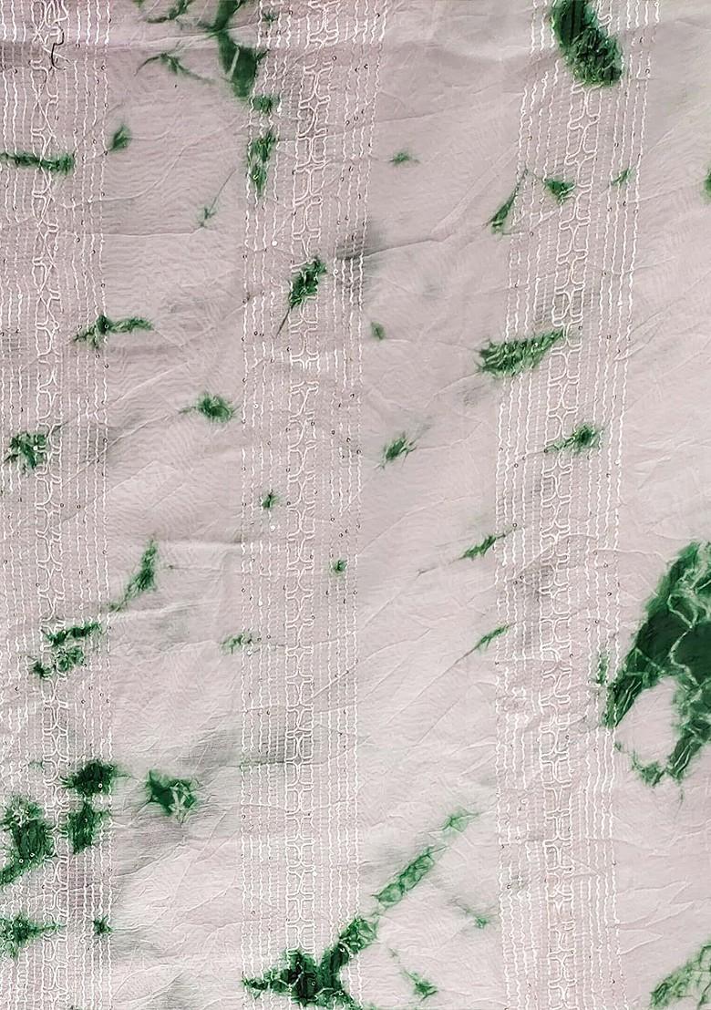 White Embroidered Poly Blend Kurta Set