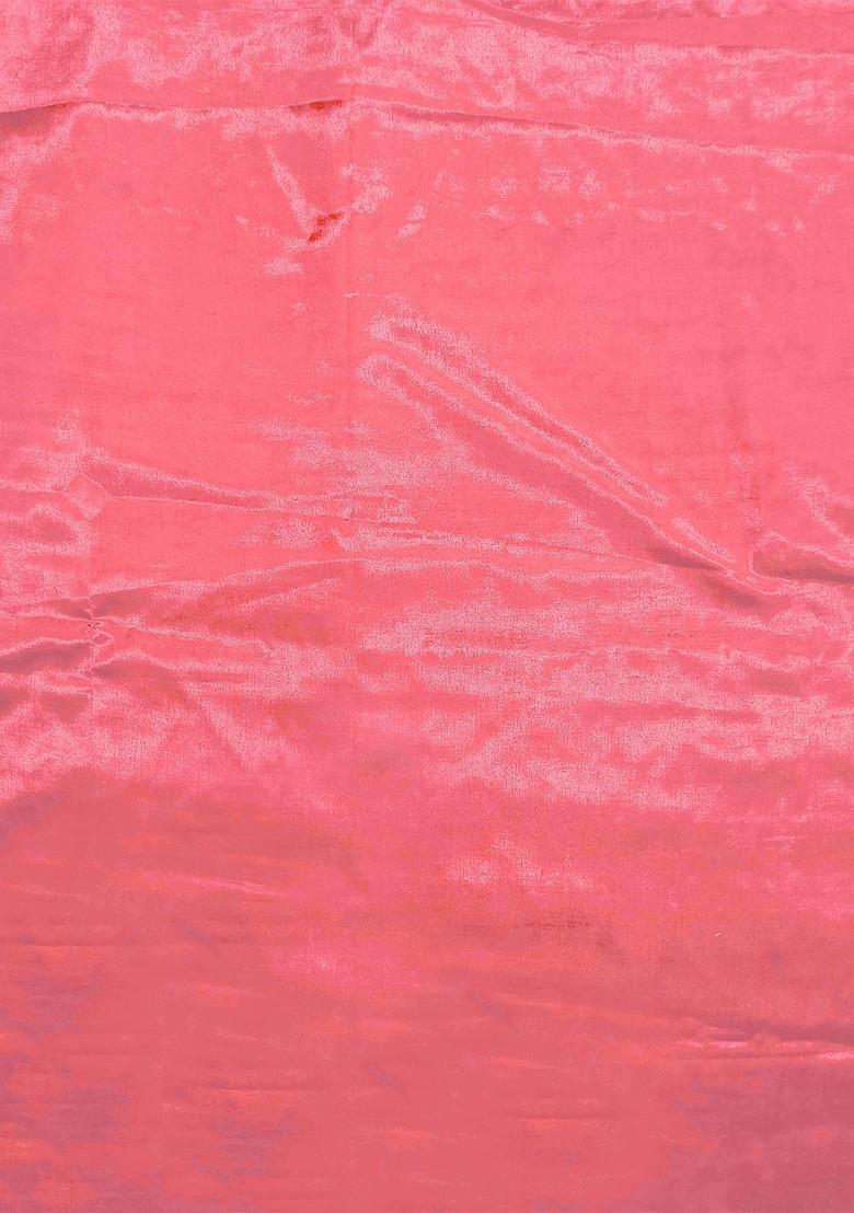 Pink Embellished Poly Blend Kurta Set