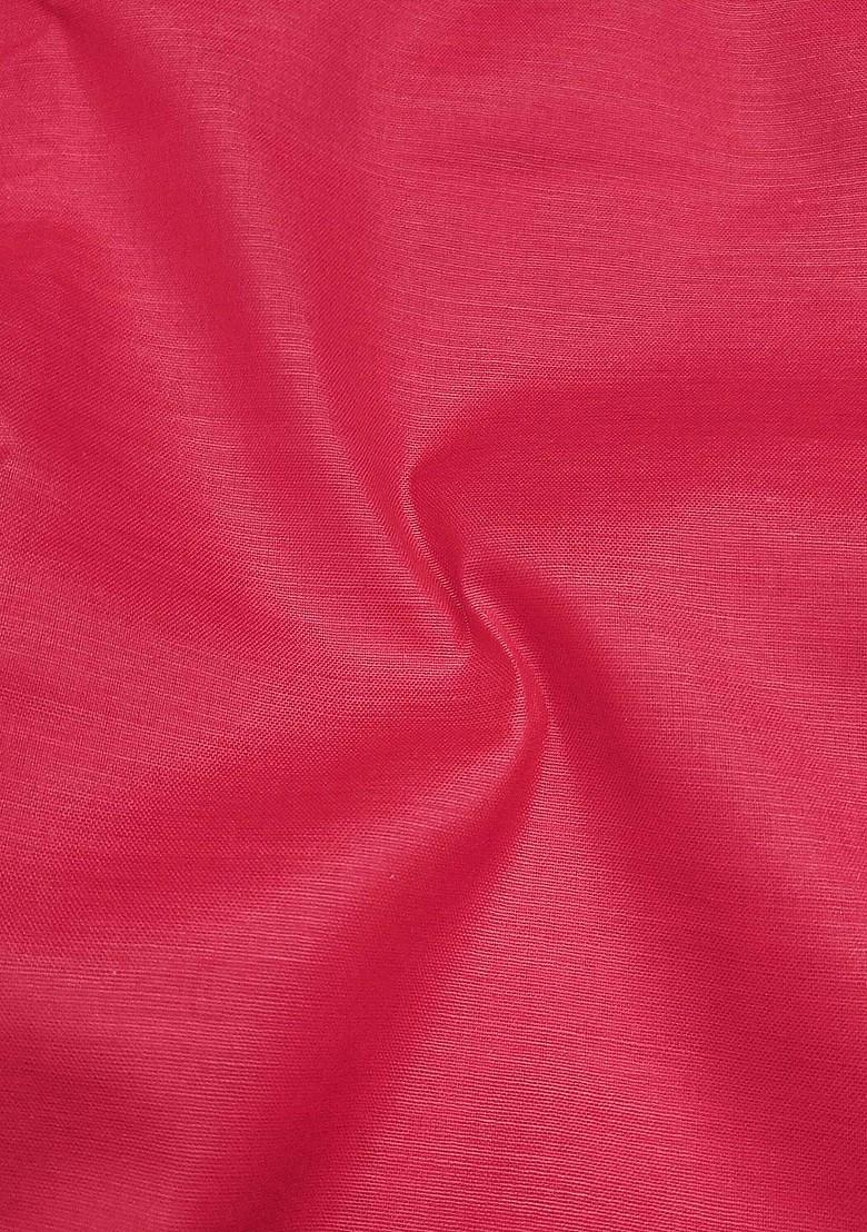 Navy Blue Ethnic Motifs Woven Poly Blend Kurta Set