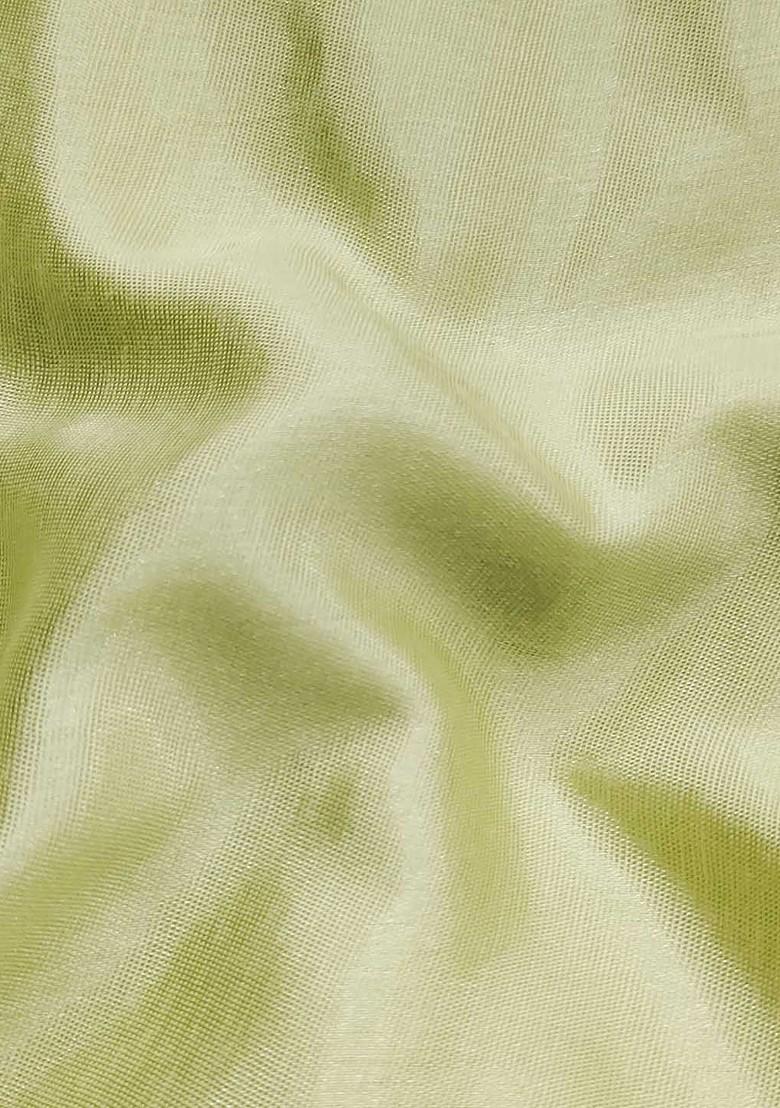 Sea Green Embroidered Organza Kurta Set