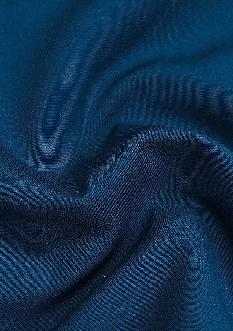 Blue Ethnic Motifs Woven Organza Kurta Set