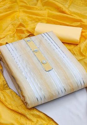 White Gota Patti Pure Cotton Kurta Set