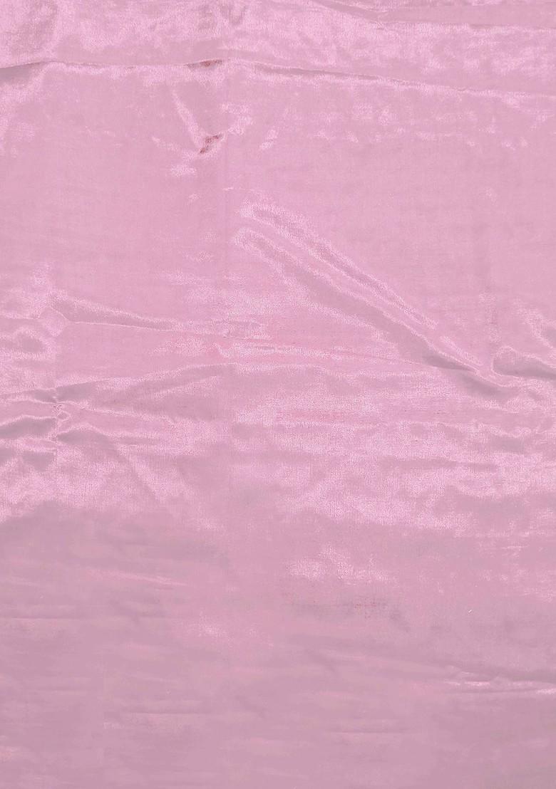 Pink Ethnic Motifs Woven Banarasi Jacquard Kurta Set