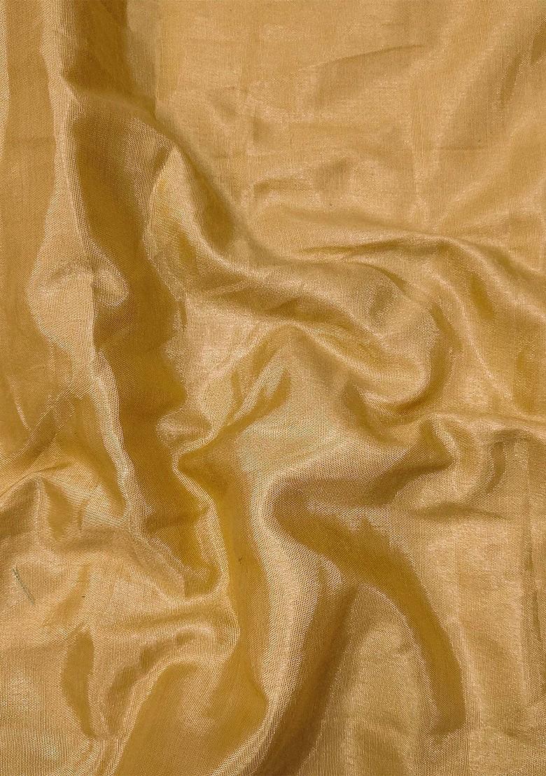 Mustard Yellow Embroidered Poly Blend Kurta Set