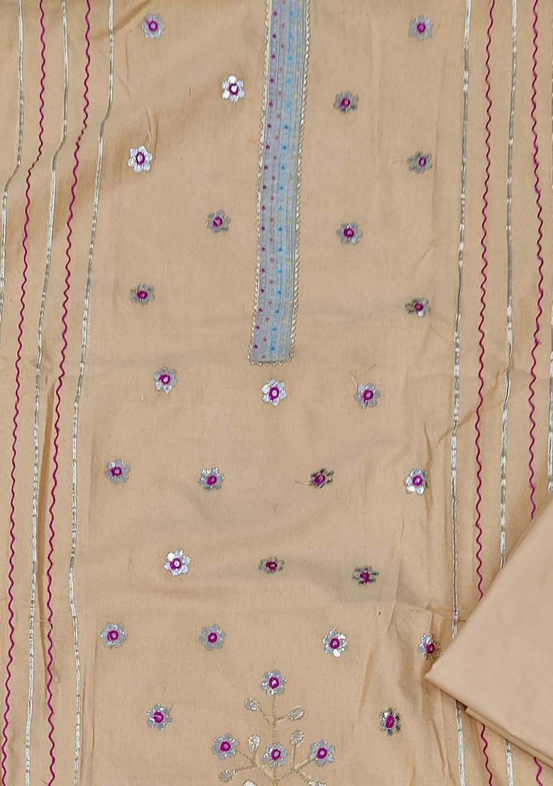 Yellow Ethnic Motifs Embroidered Poly Blend Kurta Set