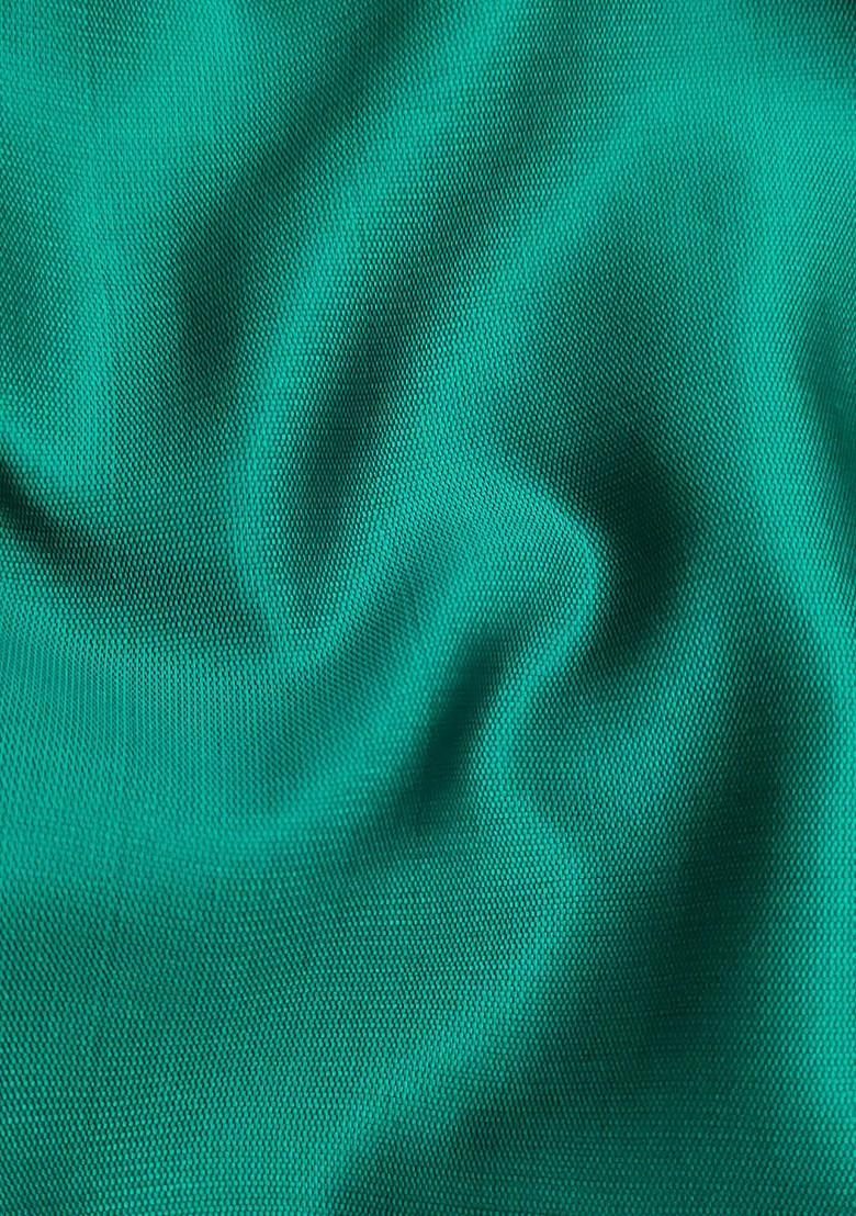 Green Geometric Print Poly Blend Kurta Set