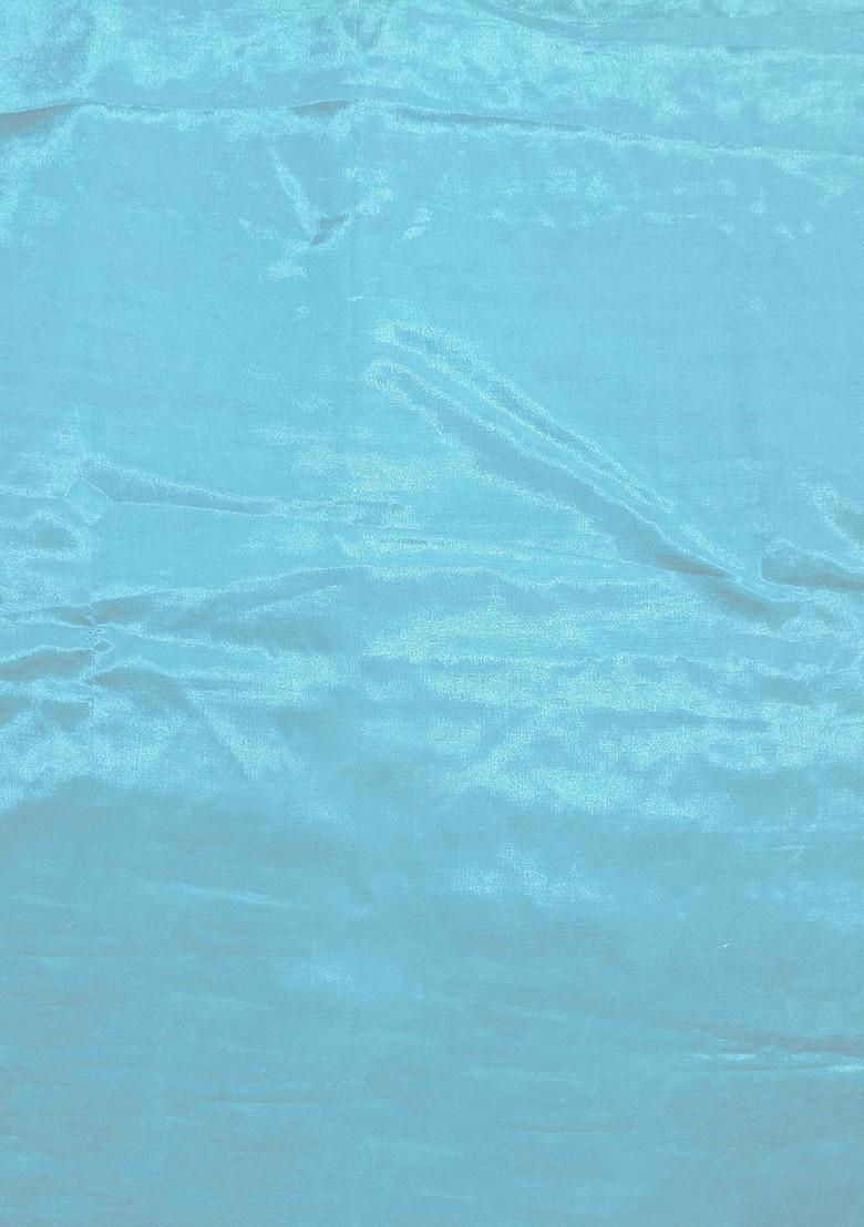 Blue Ethnic Motifs Embroidered Organza Kurta Set