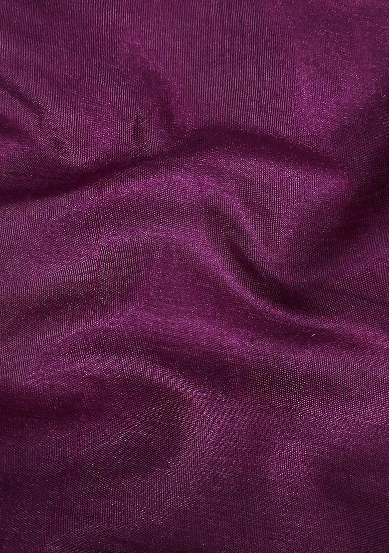 Purple Floral Embroidered Silk Georgette Kurta Set