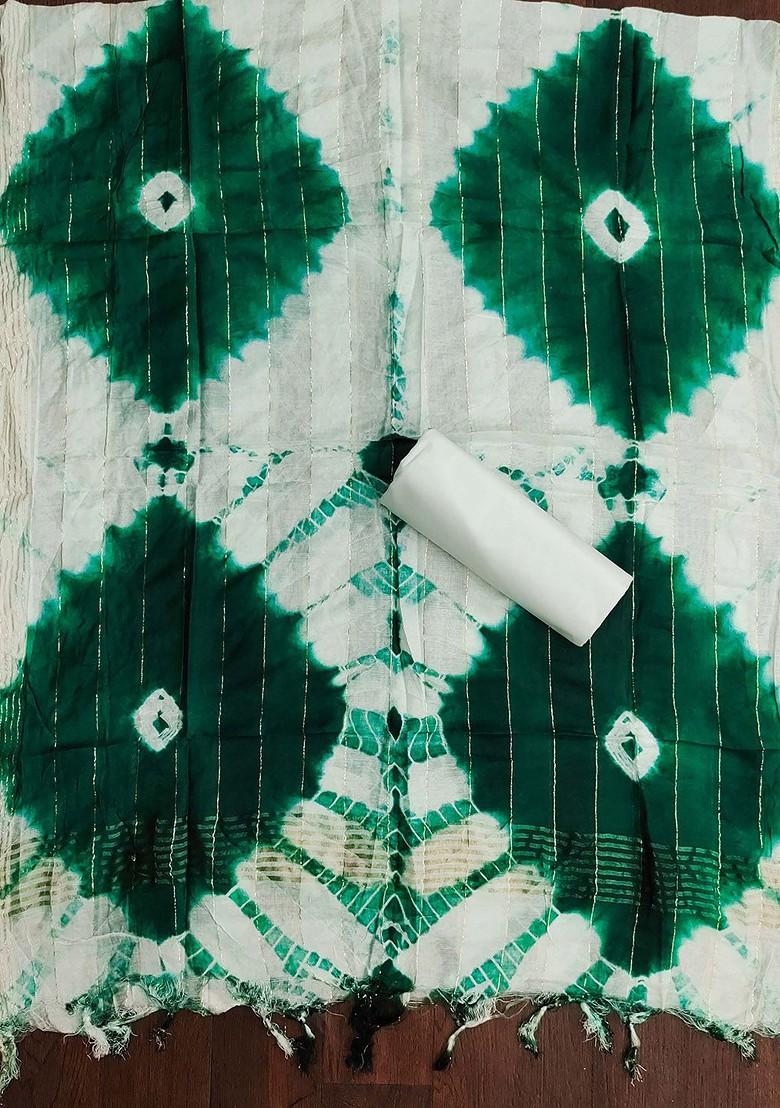 Green Ethnic Motifs Printed Poly Blend Kurta Set