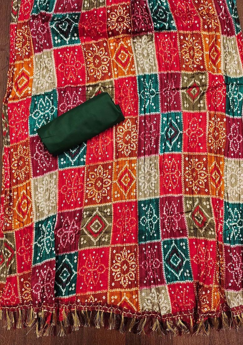 Green Ethnic Motifs Embroidered Pure Cotton Kurta Set