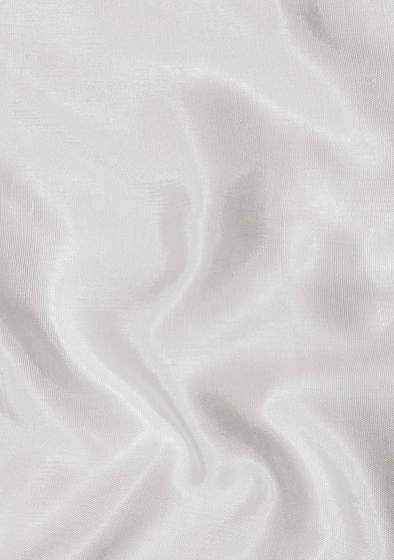 Off White Ethnic Motifs Printed Poly Blend Kurta Set