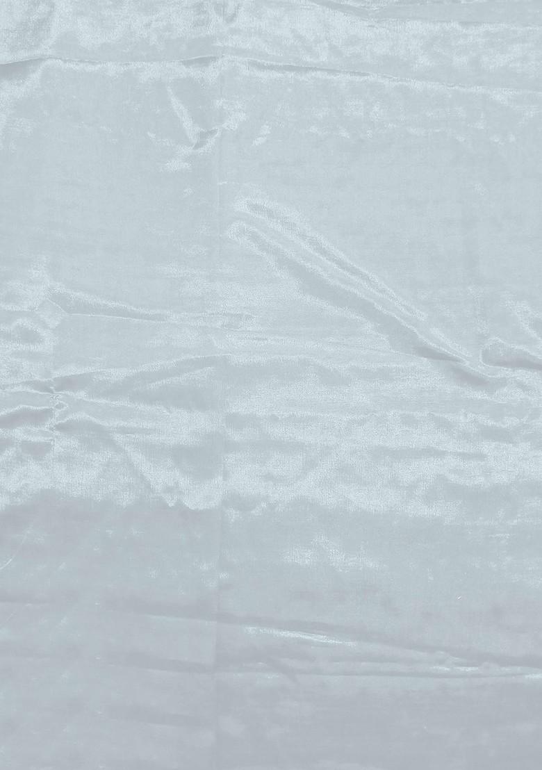 Blue Floral Embellished Poly Blend Kurta Set