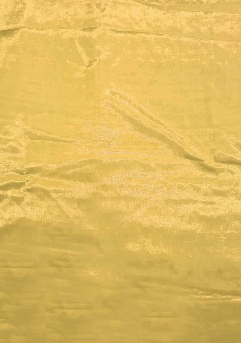 Yellow Embroidered Poly Blend Kurta Set