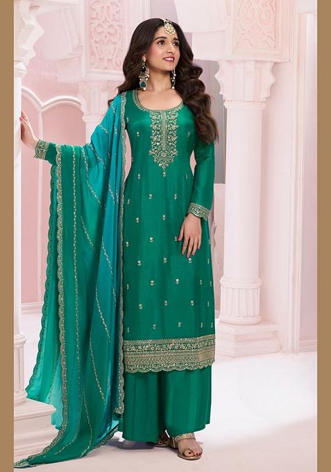 Nancy Green Embroidery Kurta Set