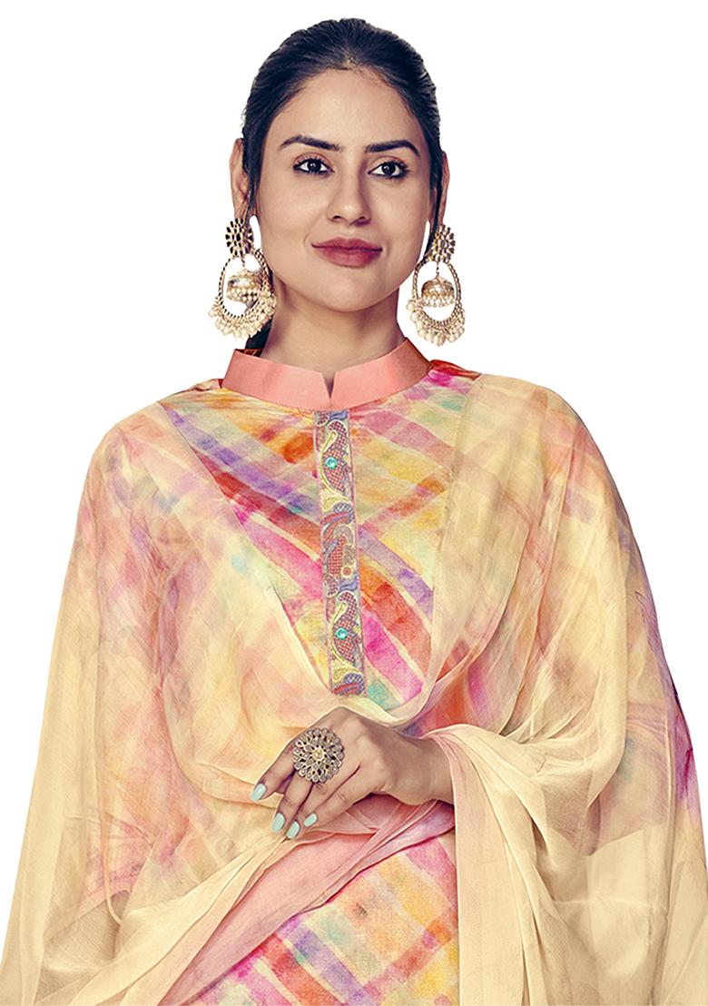 Multicolor Digital Print Pure Cotton Kurta Set