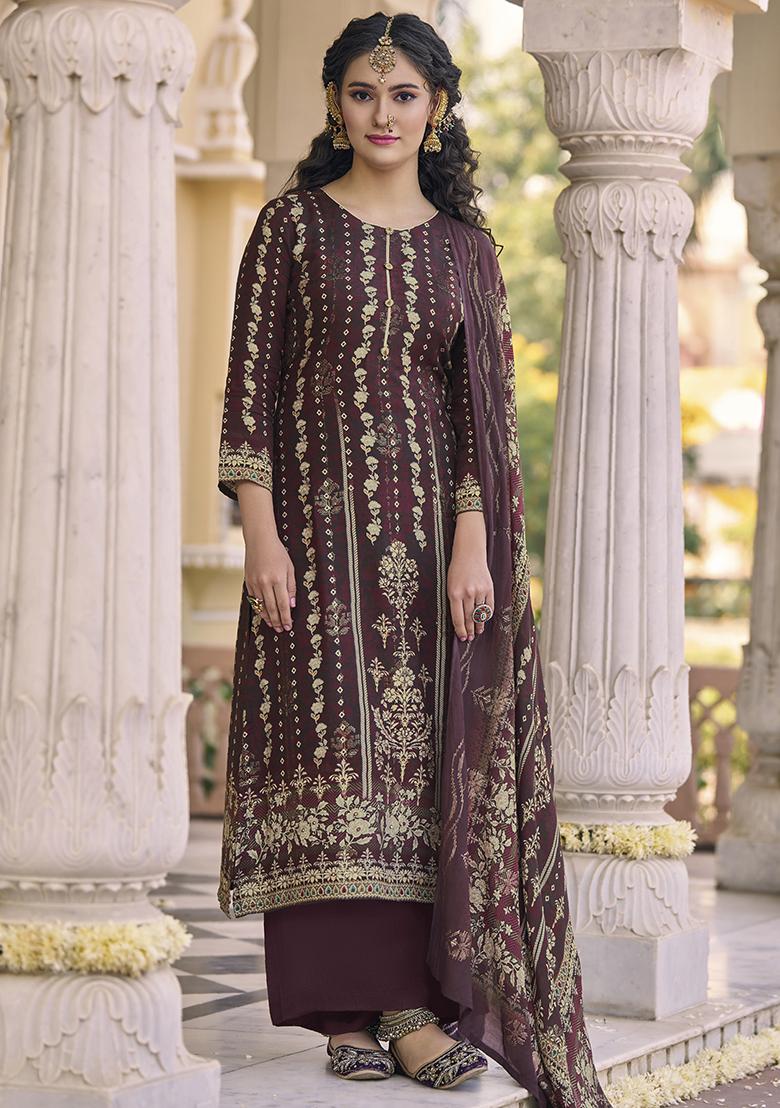 Multicolor Digital Print Muslin Kurta Set