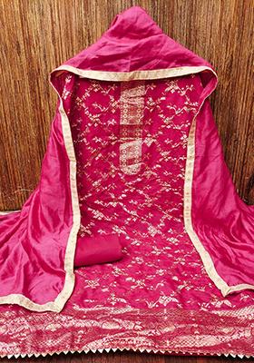 Multi Embellished Chanderi Kurta Set