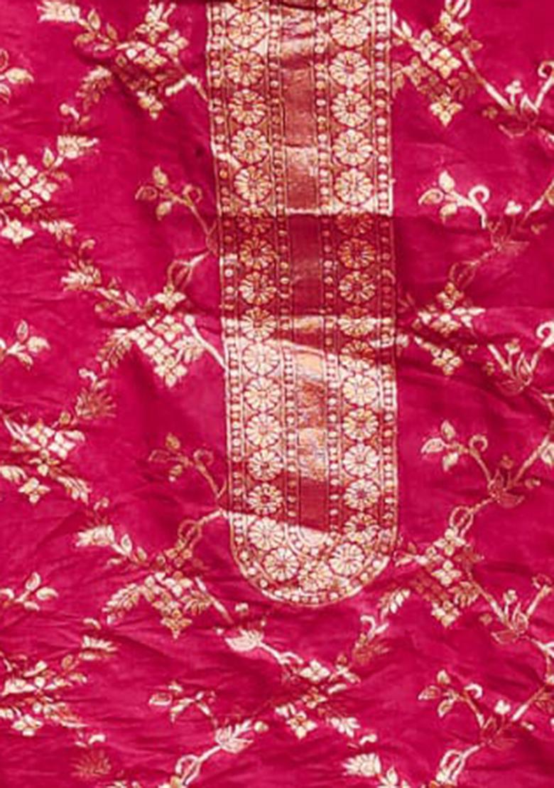 Multi Embellished Chanderi Kurta Set