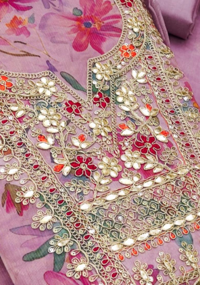 Black Embellished Chanderi Kurta Set