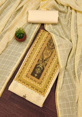 Yellow Embellished Cotton Kurta Set