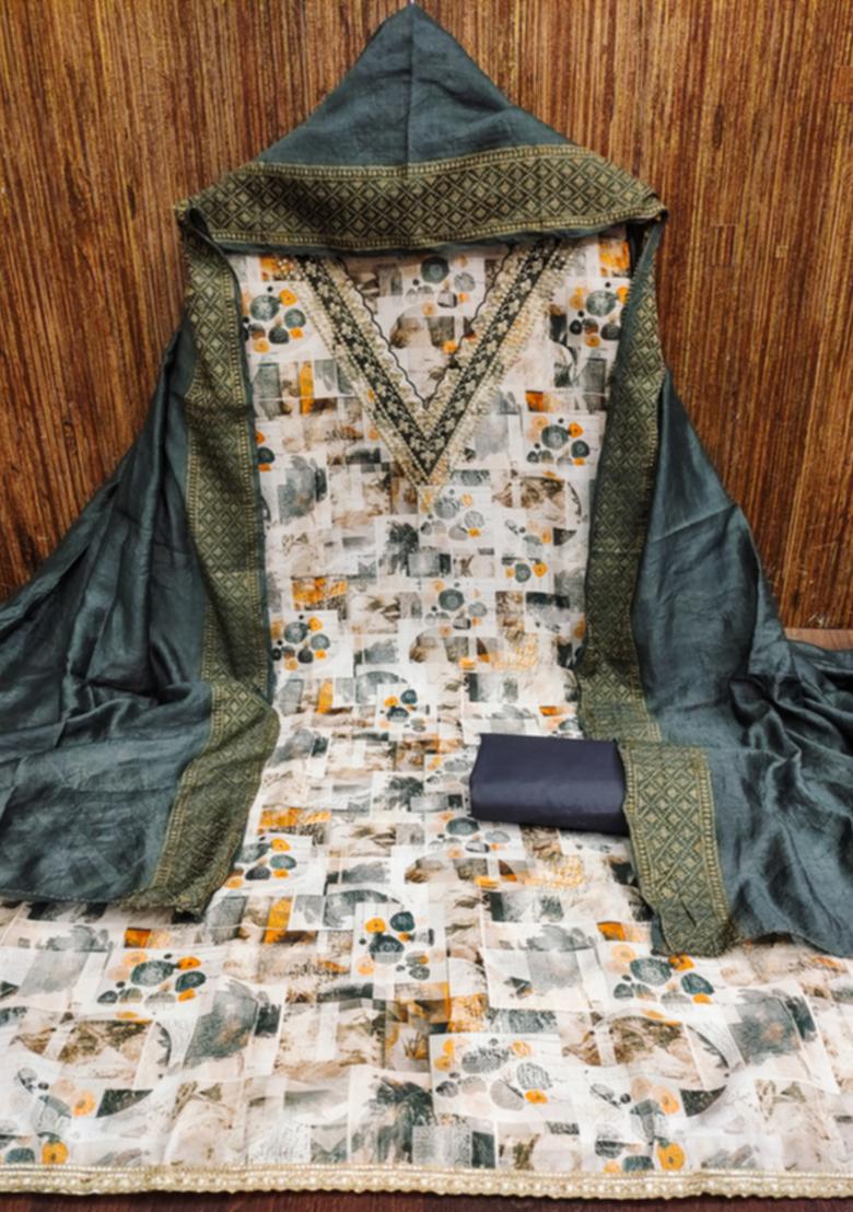 Black Embellished Cotton Kurta Set