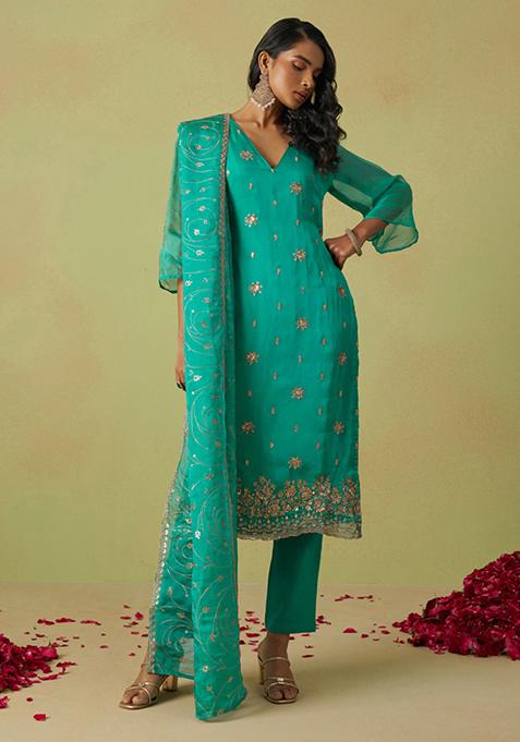 Sky Blue Gulbag Kurta Set