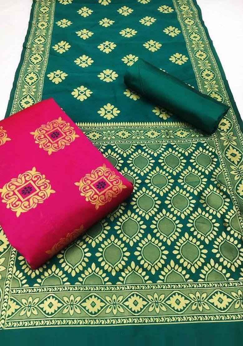 Pink Ethnic Motifs Embroidery Silk Kurta Set